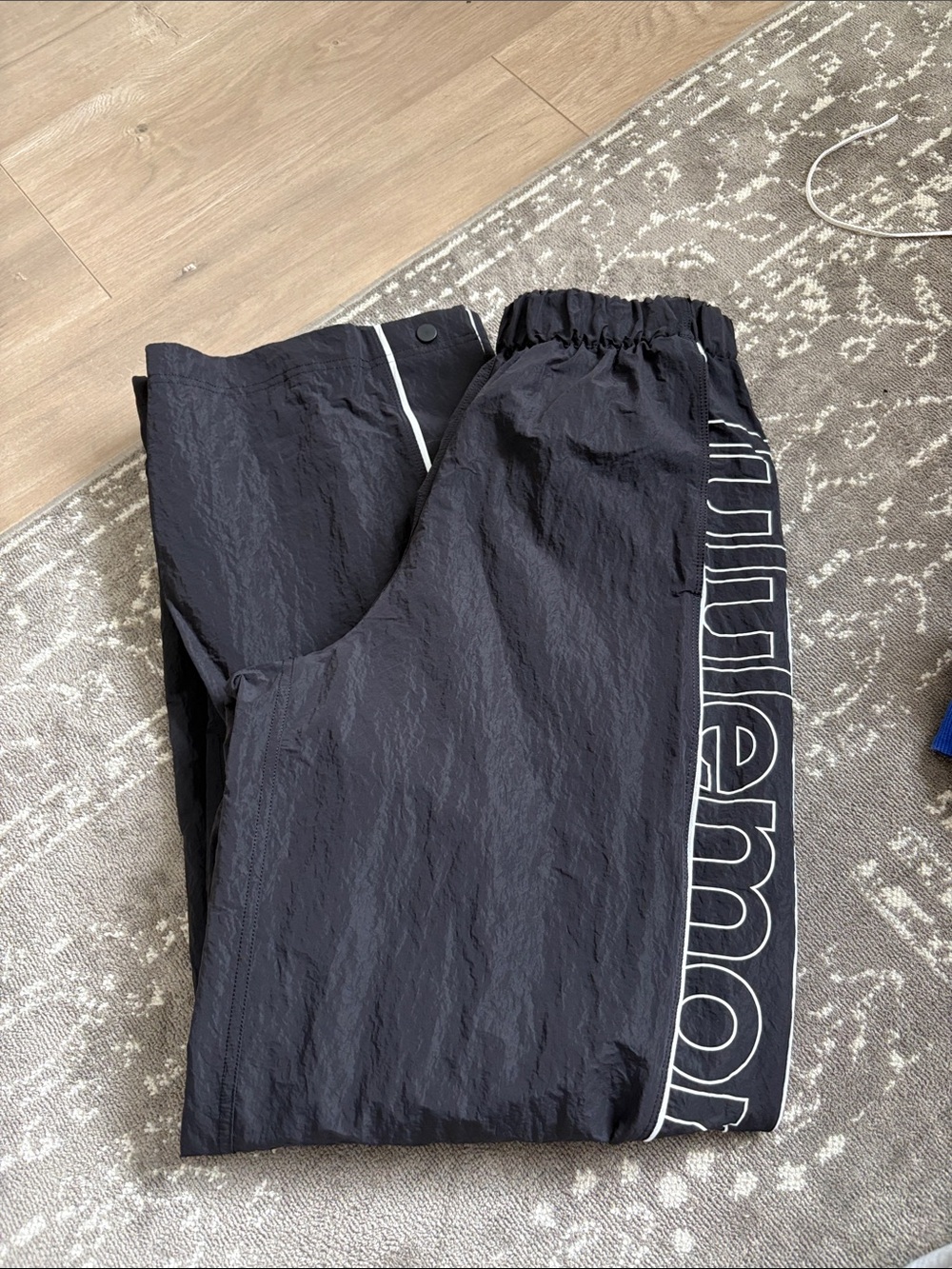 Lululemon crinkle nylon track pants